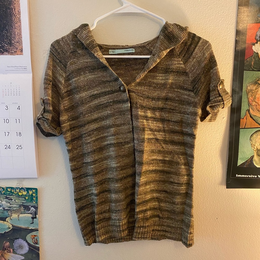 Short sleeve cover up/cardigan